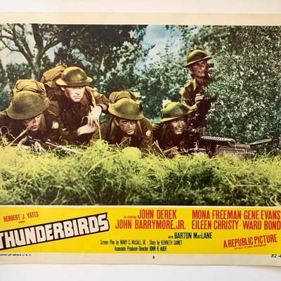 Thunderbirds original 1952 vintage lobby card