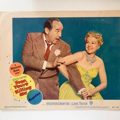 Stop, You're Killing Me 
original 1953 vintage lobby card
