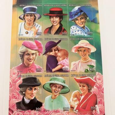 Princess Diana commemorative stamp set