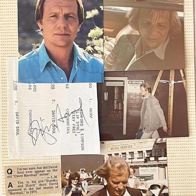 Starsky & Hutch David Soul original signature and photos