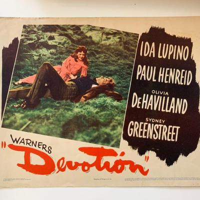 Devotion original 1946 vintage lobby card