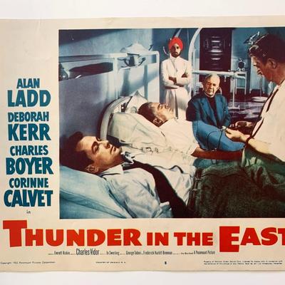 Thunder in the East original 1953 vintage lobby card