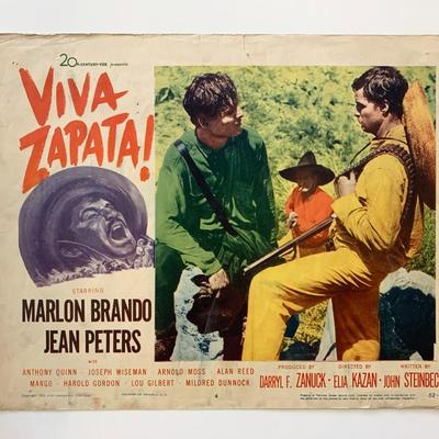 Viva Zapata! original 1952 vintage lobby card
