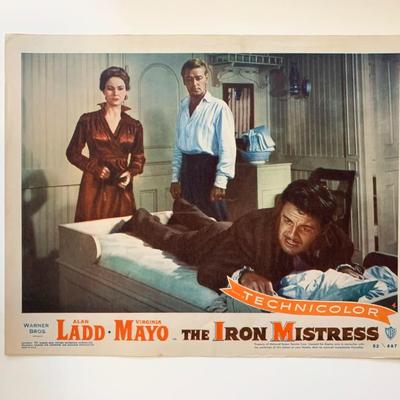 The Iron Mistress original 1952 vintage lobby card