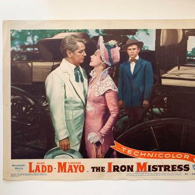 The Iron Mistress original 1952 vintage lobby card