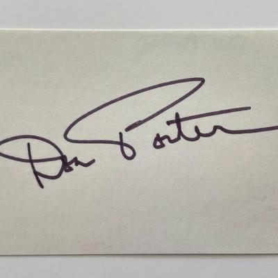 Gidget Don Porter original signature cut
