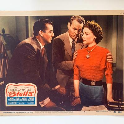 Stella original 1950  vintage lobby card