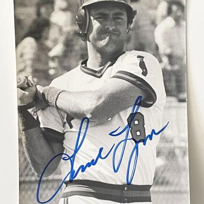 California Angels Fred Lynn signed photo