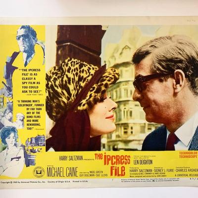 The Ipcress File original 1965 vintage lobby card