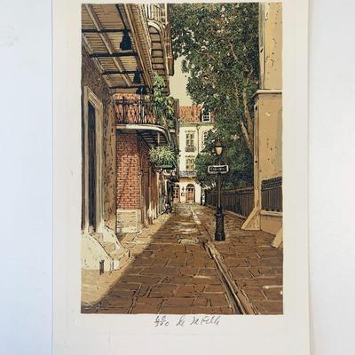 Paul De La Fille hand signed and numbered print