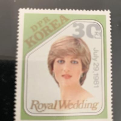 Royal Wedding Princess Diana DPR Korea commemorative stamp