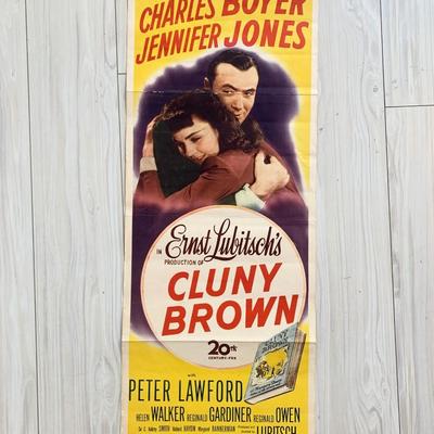 Cluny Brown original 1946 vintage insert movie poster