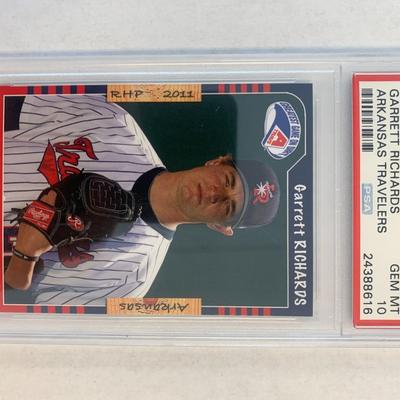 Garrett Richards 2011 Grandstand baseball card PSA 10