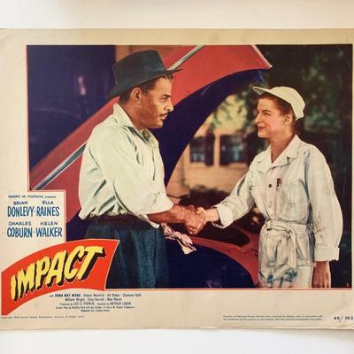 Impact original 1949 vintage lobby card