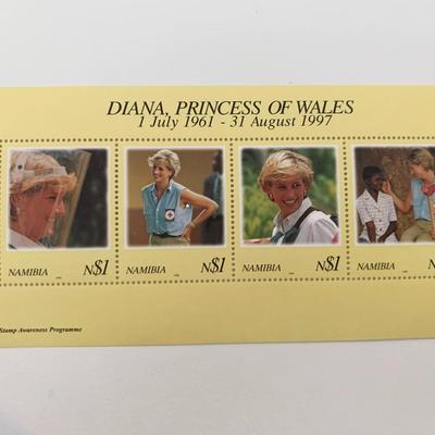 Nambia Diana Princess of Wales commemorative stamp set