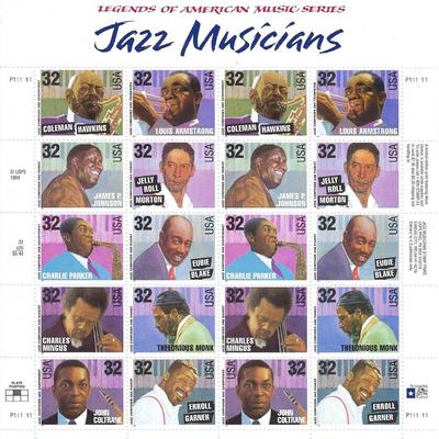 Jazz Musicians Stamps