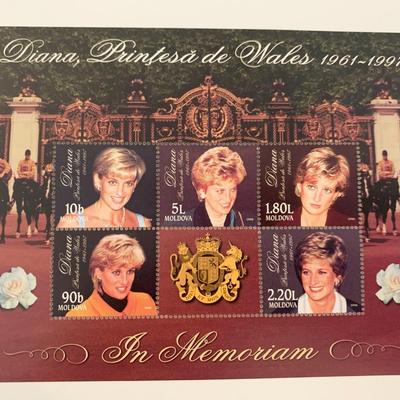 Moldova  Diana Princess of Wales commemorative stamp set