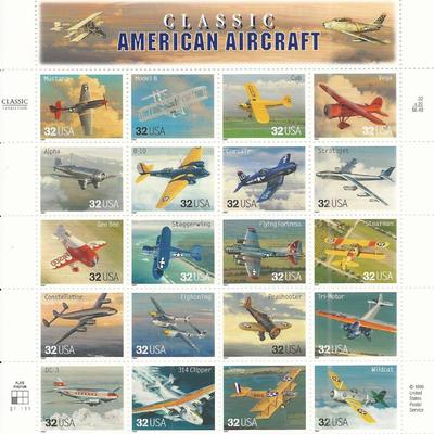 Classic American Aircraft Stamps