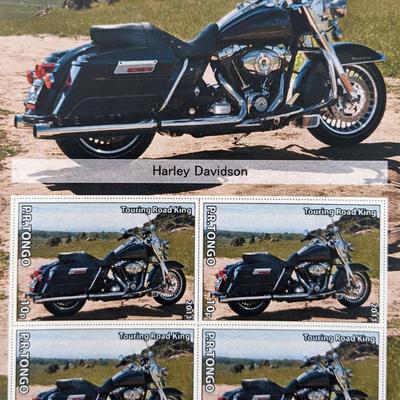 Harley Davidson  Stamp Set
