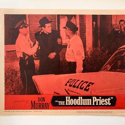 The Hoodlum Priest original 1961 vintage lobby card