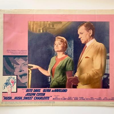 Hush...Hush, Sweet Charlotte original 1965 vintage lobby card