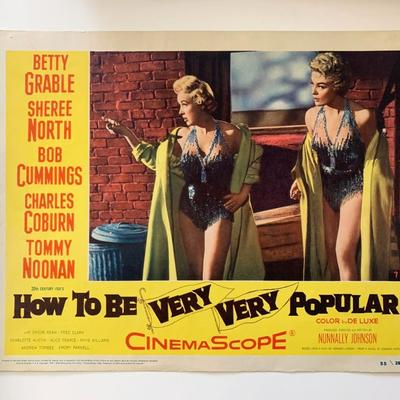 How to Be Very, Very Popular original 1955 vintage lobby card