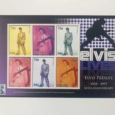 Elvis Presley 50th Anniversary Commemorative Stamp Set - Palau