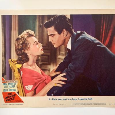 No Minor Vices original 1948 vintage lobby card