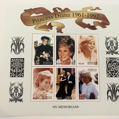 Antigua Barbuda Diana Princess of Wales commemorative stamp set