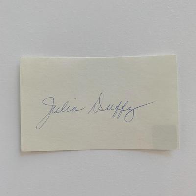 Julia Duffy original signature