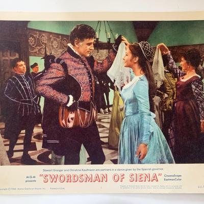 Swordsman of Siena original 1962 vintage lobby card