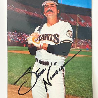 SF Giants Steve Nicosia signed photo