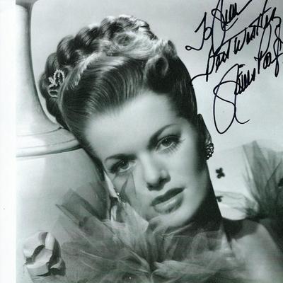 Follow The Boys Janis Paige signed photo