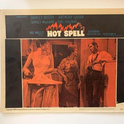 Hot Spell original 1958 vintage lobby card