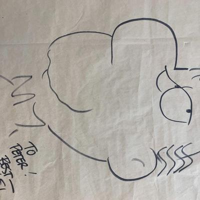 Kevin Fagan hand drawn and signed sketch