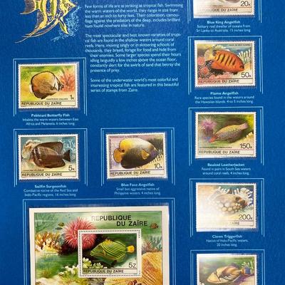 Tropical Fish: World of Stamps Series- Republique Du Zaire Stamp sheet