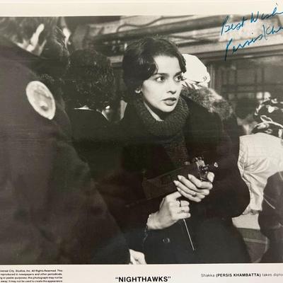 Nighthawks Perris Khambatta signed photo