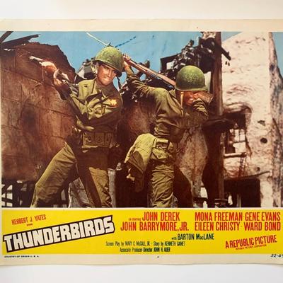 Thunderbirds original 1952 vintage lobby card