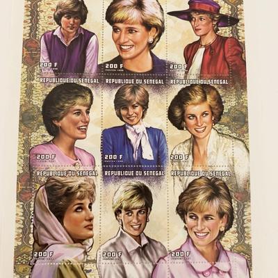 Republique Du Senegal  Diana Princess of Wales commemorative stamp set