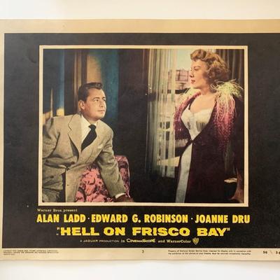 Hell on Frisco Bay original 1956 vintage lobby card
