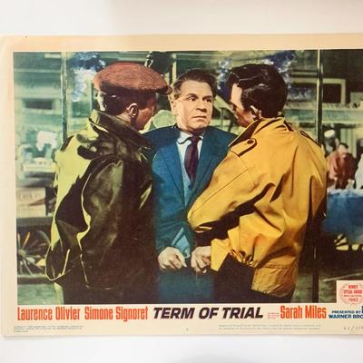 Term of Trial 1962 vintage lobby card