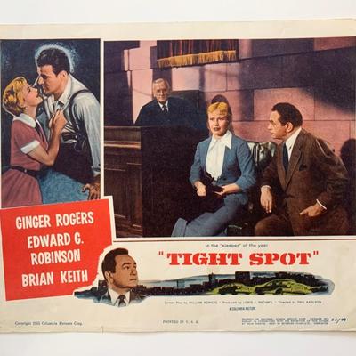 Tight Spot original 1955 vintage lobby card