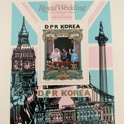 Royal Wedding DPR Korea commemorative stamp