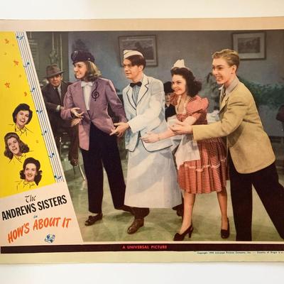 How's About It  original 1943 vintage lobby card