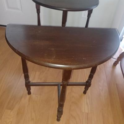 Vintage Half Moon Table set