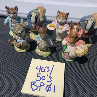 Beatrix Potter Figurines - 1940s/50s Copyrights