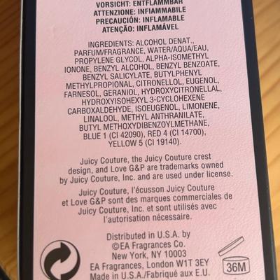 Bottle of Juicy perfume