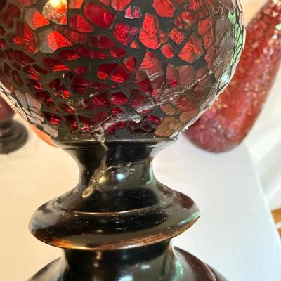 Speckled Glass Vases and Candle Holders (LR-BM)