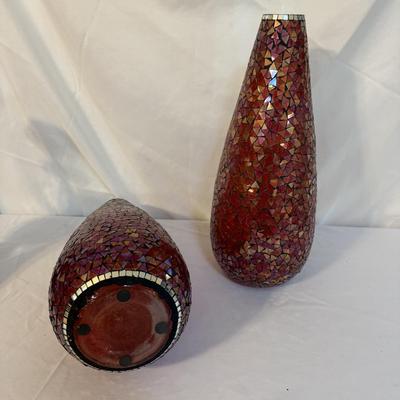 Speckled Glass Vases and Candle Holders (LR-BM)