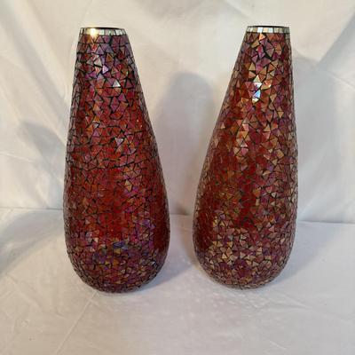 Speckled Glass Vases and Candle Holders (LR-BM)